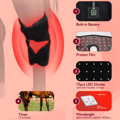 red led light therapy hock helper